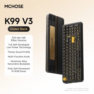 Gilded Black Kailh BOX Ice Cream Linear Switch