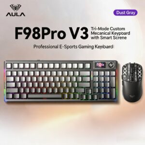 Gradient Gray Keyboard & Mouse Set Caramel Latte Switch