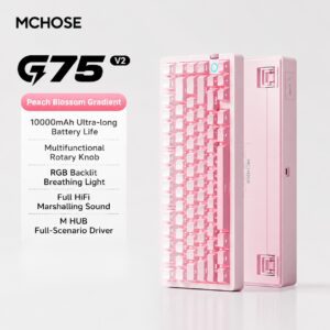 Mist Peach Gradient Side-etched Ice Blue Switch