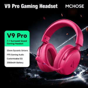 V9 Pro Berry Red - Approx. 250h Battery Life Cloud EQ Voice Noise Reduction