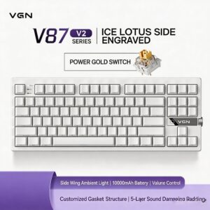 Snow Lotus Side-Printed Power Gold Switch
