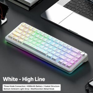White - Contour Keycaps - Sheng Coconut Switch