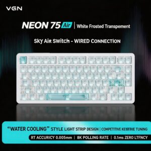 White Translucent Keyboard-Wired