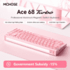 MCHOSE Ace 68 Turbo Magnetic Switch Mechanical Gaming Keyboard - Pink