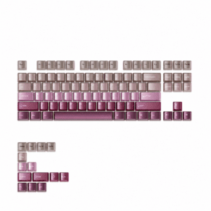 HEK Pink Gradient Metallic Paint OEM Keycap Set
