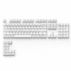 HEK White PBT Shine-Through 118-Key Keycap Set