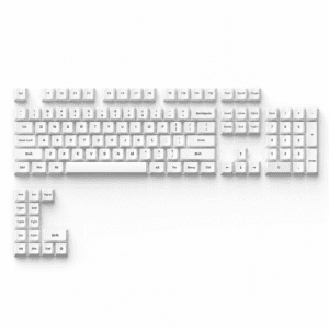 HEK White PBT Shine-Through 118-Key Keycap Set