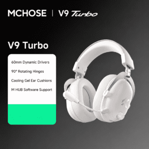 V9 Turbo White Silver with 60 mm Large Dynamic Driver