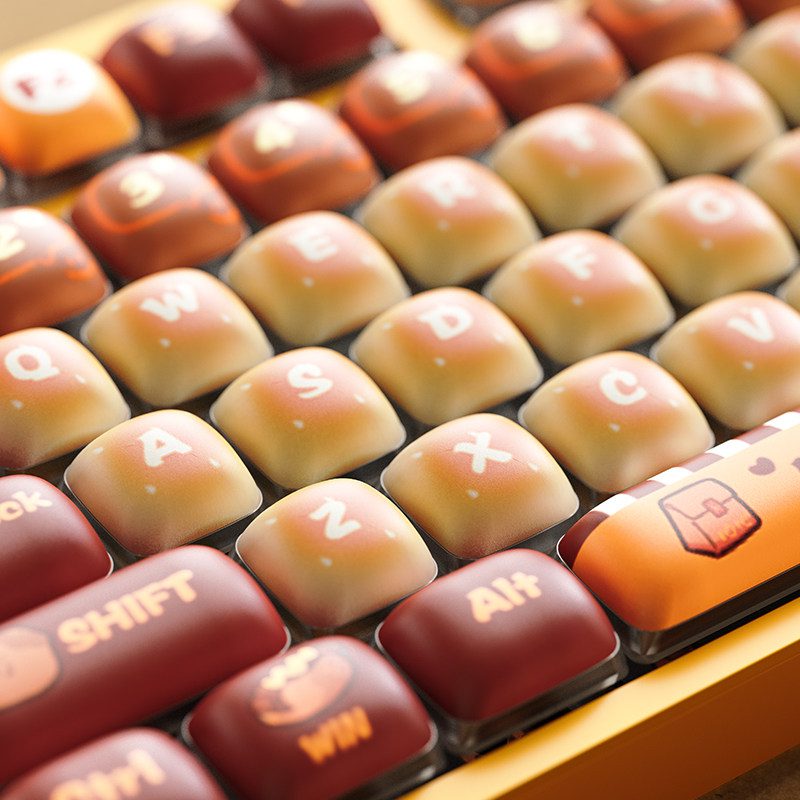 HEK Meow Meow Fast Food Photography Keycaps