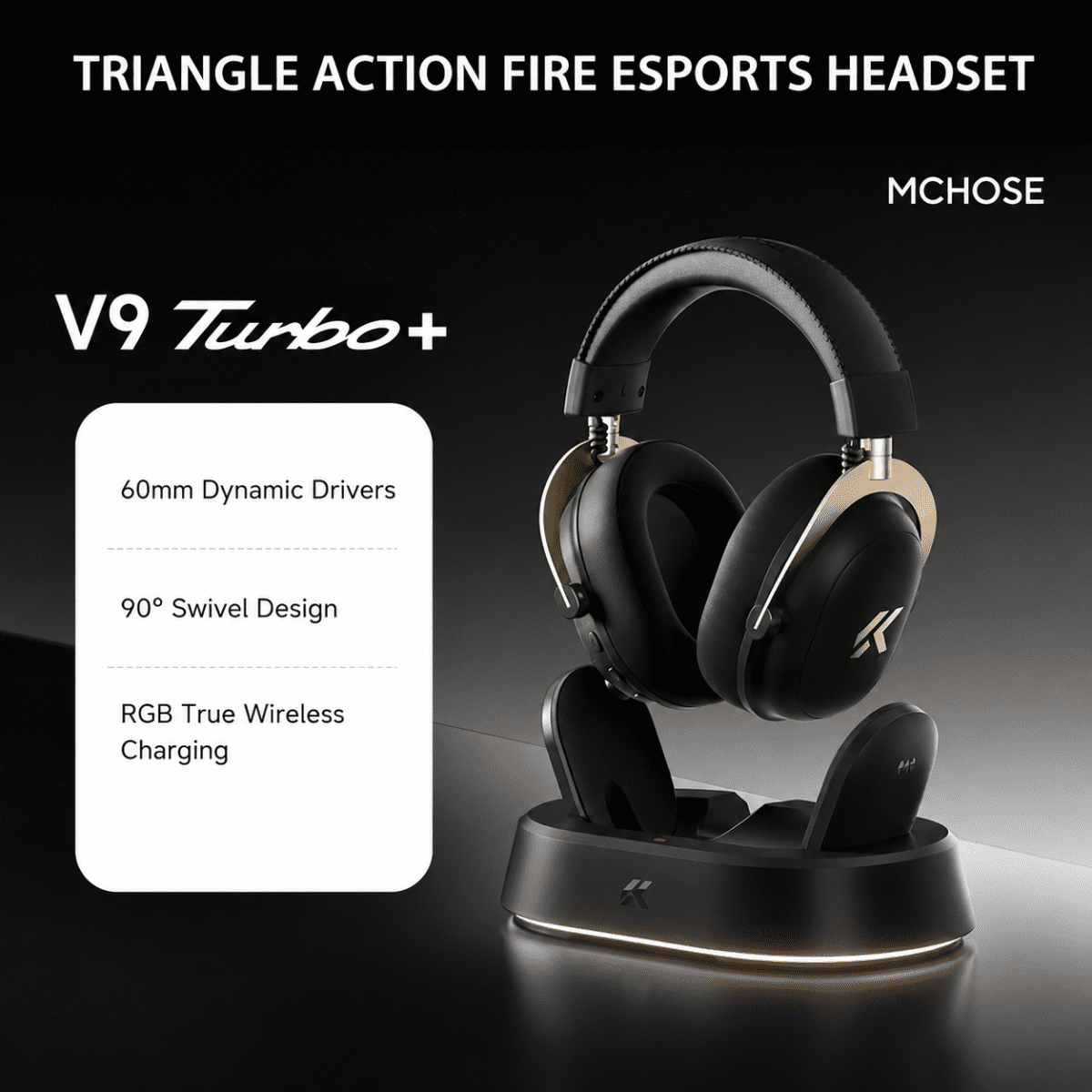 MCHOSE V9 Turbo Wireless Gaming Headset