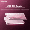 MCHOSE Ace 68 Turbo Magnetic Switch Mechanical Gaming Keyboard - Pink