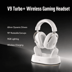 V9 Turbo+ White Gold with Magnetic Wireless Charging Base
