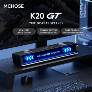K20 GT Black Gun Lyric Display + Four Speakers