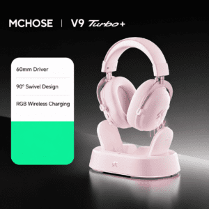 V9 Turbo+ Pink with Magnetic Wireless Charging Base