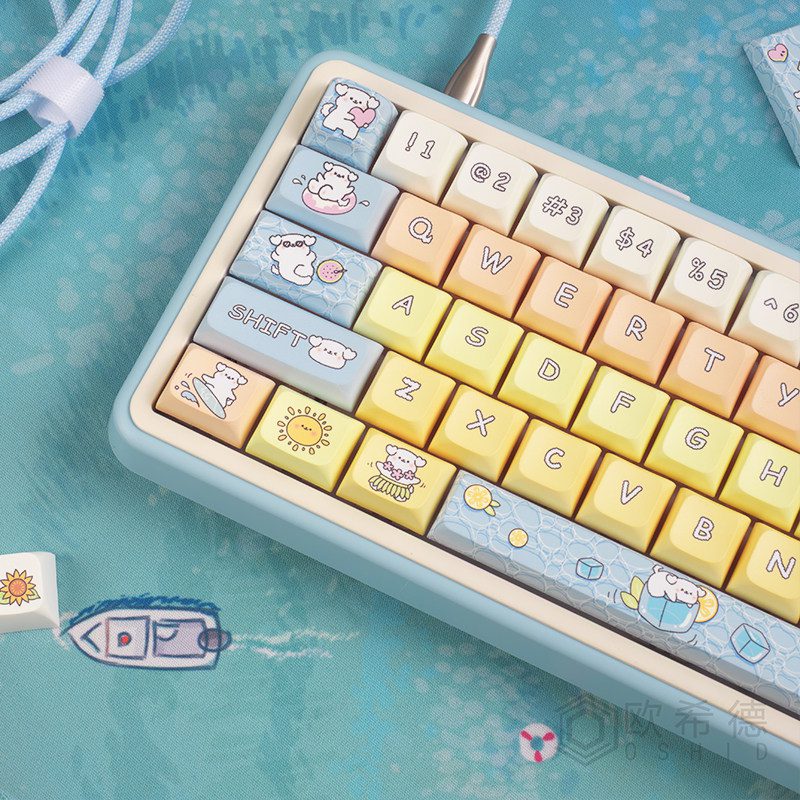 HEK Summer Puppy Keycaps