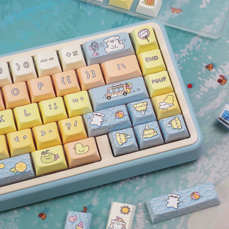 HEK Summer Puppy Keycaps