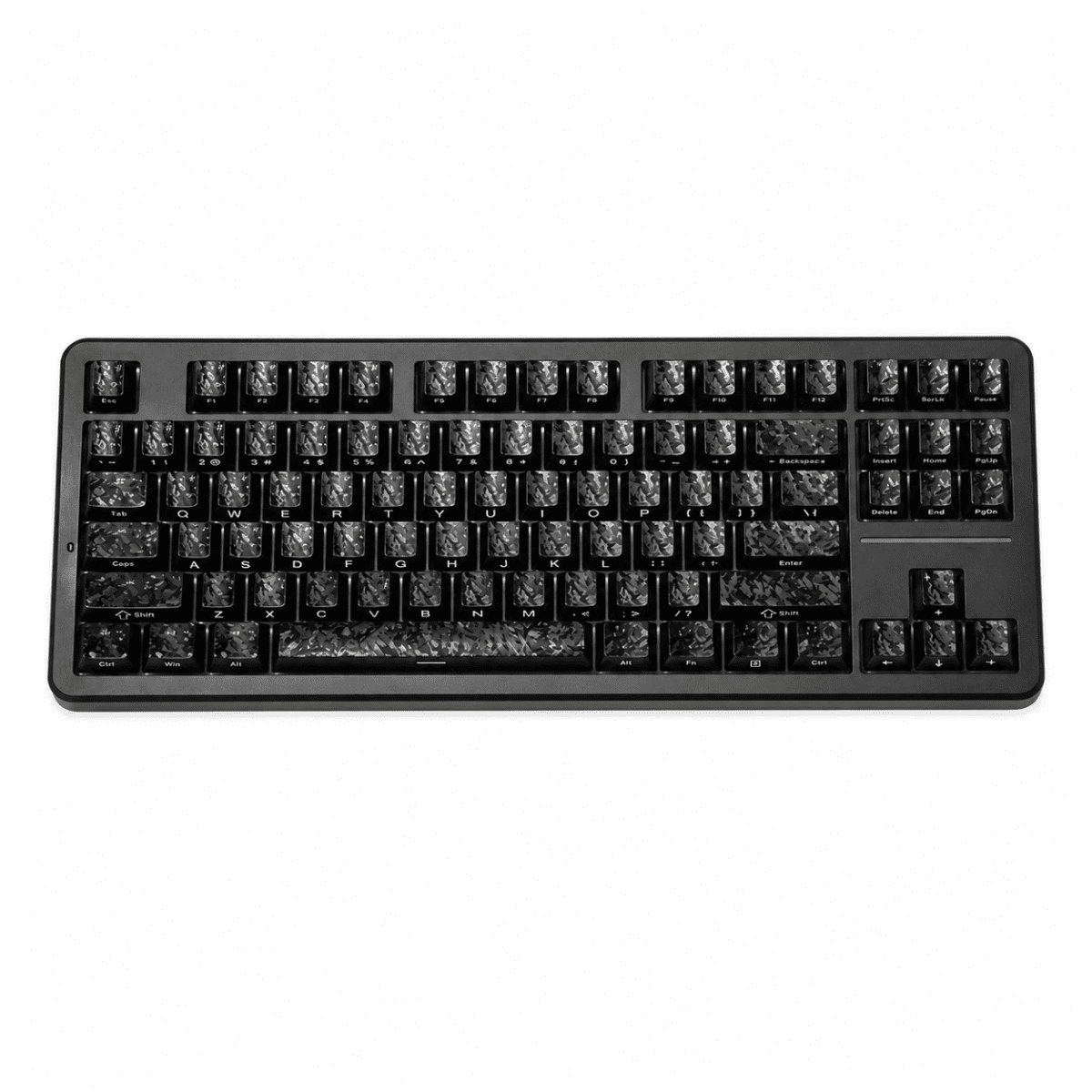 HEK Carbon Texture Side-Printed 87-Key Keycap Set
