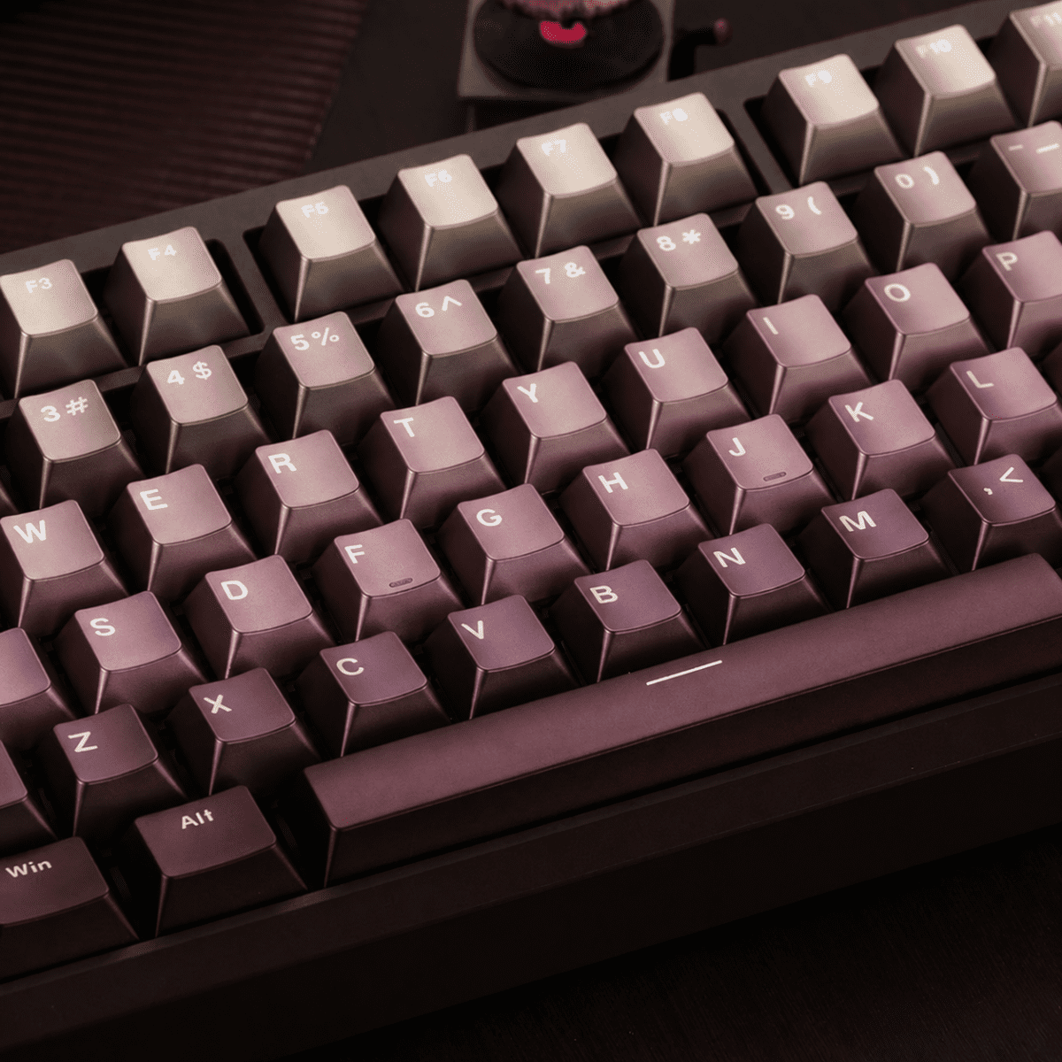 HEK Pink Gradient Metallic Paint OEM Keycap Set