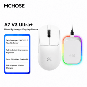 A7 V3 Ultra+ White PAW3955TI+ + Wireless