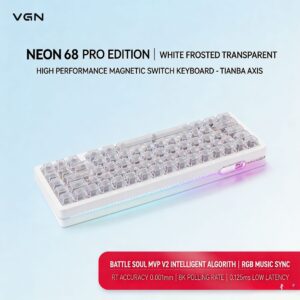 Neon68 Super Edition Tianba Switch White Frosted Translucent