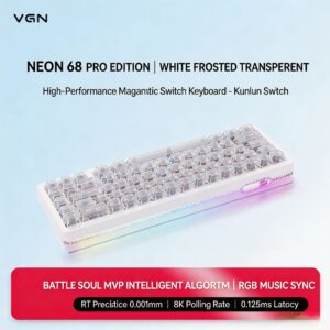 Neon68 Super Edition Kunlun Switch White Frosted Translucent