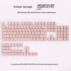 Black Hangul Translucent Keycaps