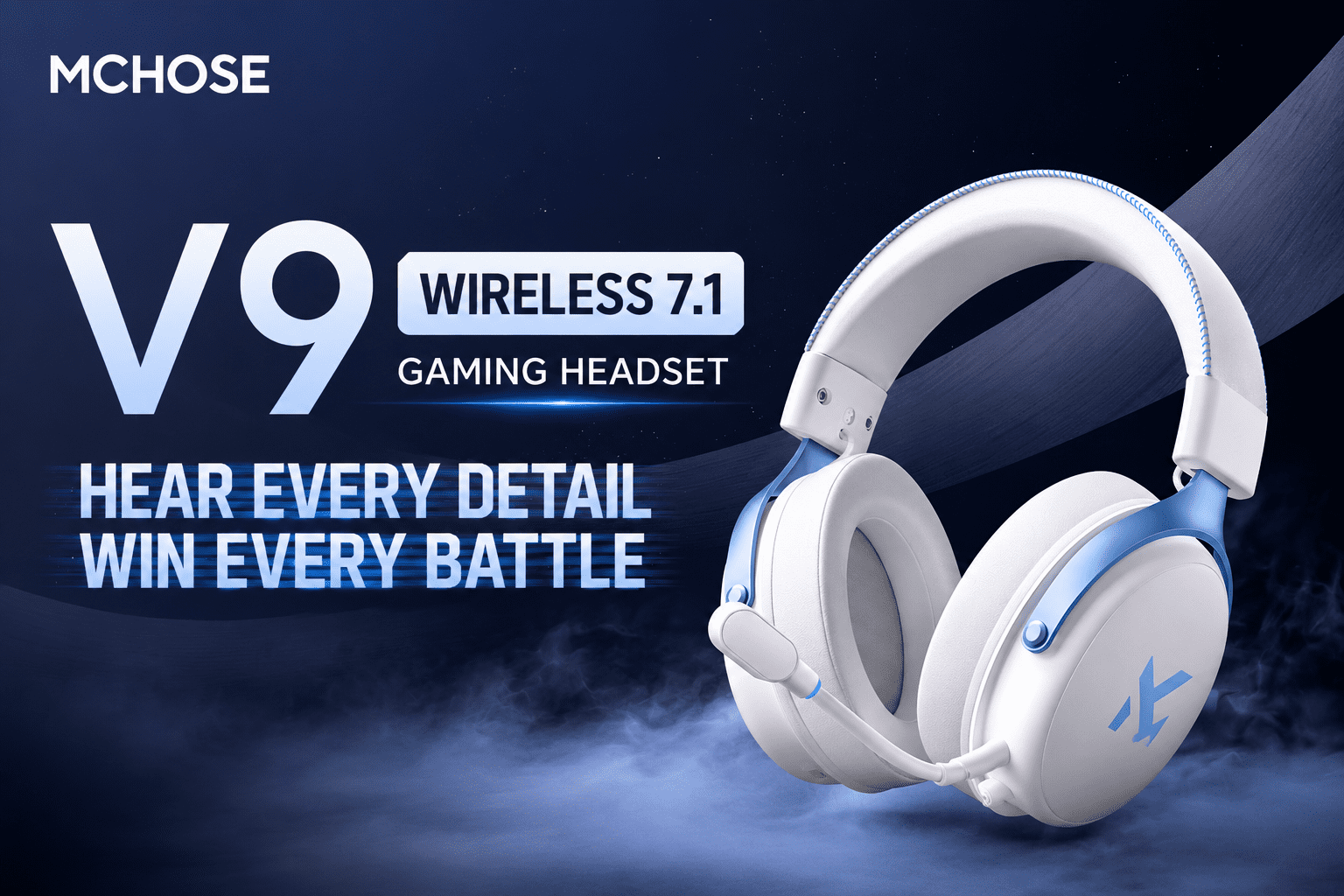 MCHOSE V9 Pro Wireless Gaming Headset