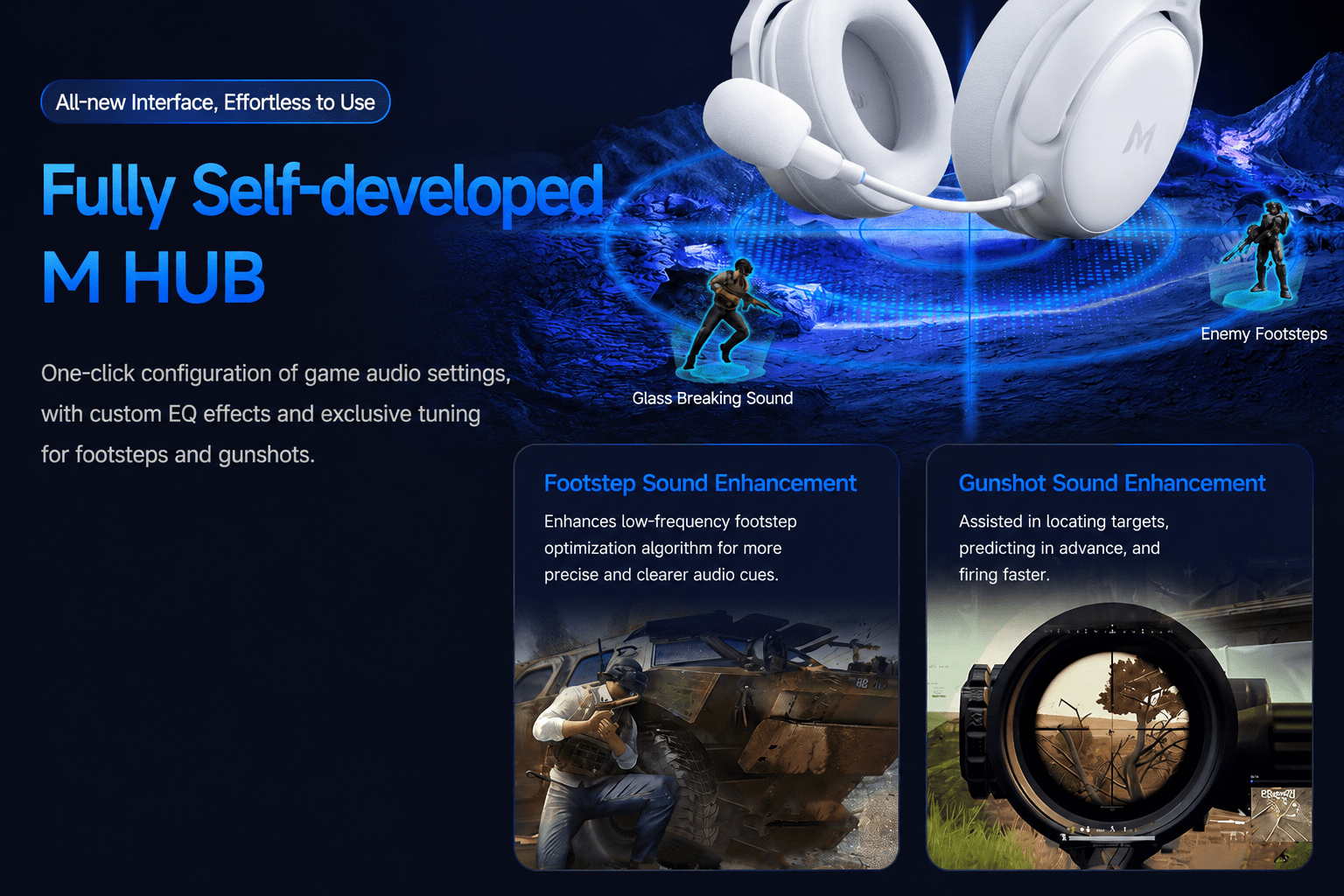 MCHOSE V9 Pro Wireless Gaming Headset