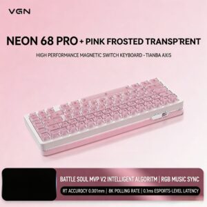Neon68 Super Edition+ Tianba Switch Pink Frosted Translucent