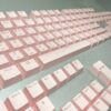 Black Hangul Translucent Keycaps
