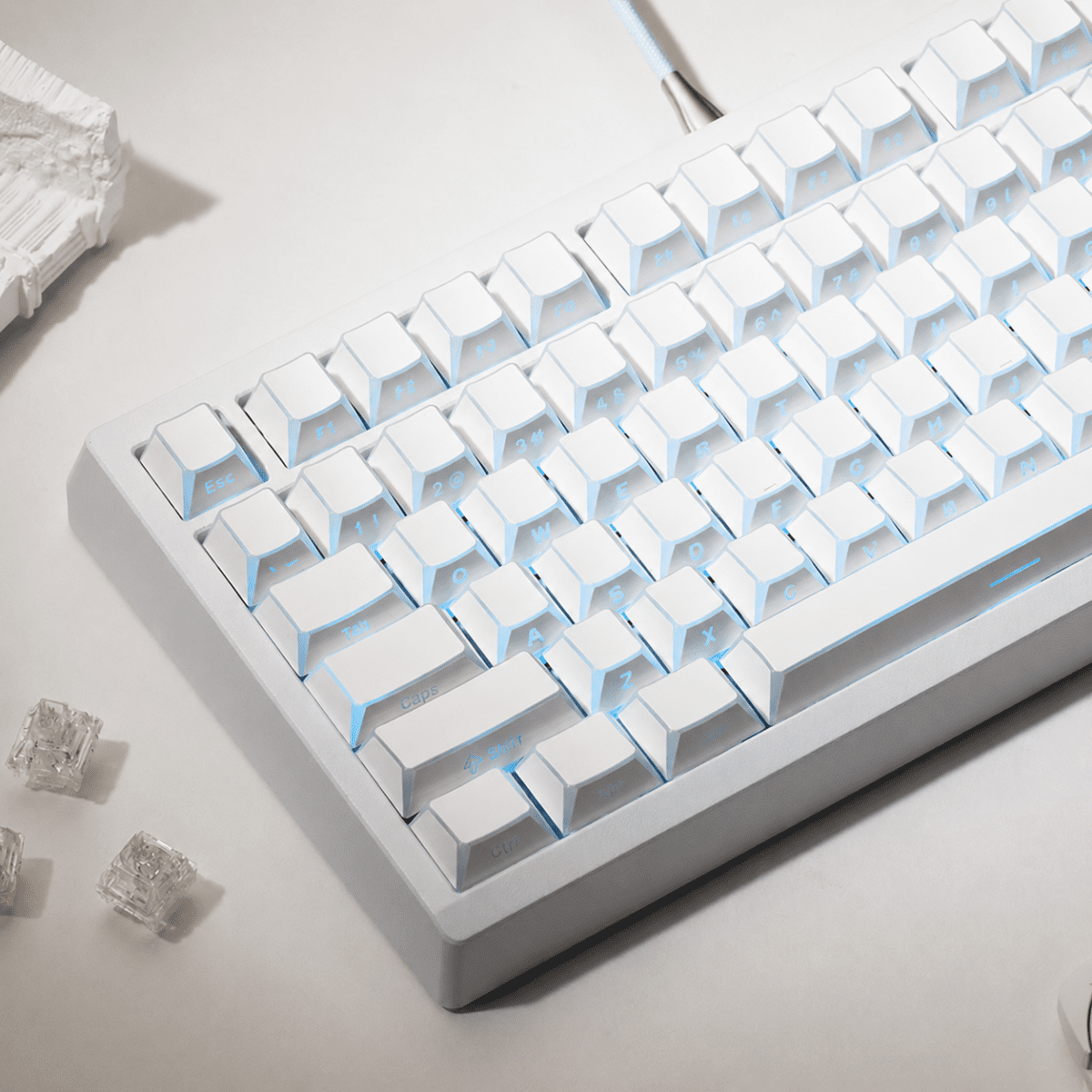HEK Zheying 122-Key PBT Shine-Through Keycap Set