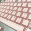 Black Hangul Translucent Keycaps