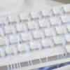 HEK White PBT Shine-Through 118-Key Keycap Set