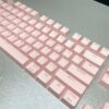 Black Hangul Translucent Keycaps