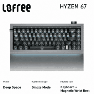 Single Mode HYZEN67 Deep Space Dual Mirror Keyboard + Magnetic Wrist Rest