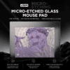 HEK Micro-Etched Tempered Glass Mouse Pad