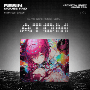 HEK Crystal Snow / Sand Fog Hard Resin Mouse Pad