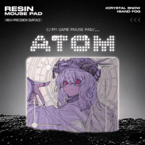 HEK Crystal Snow / Sand Mist Resin Mouse Pad