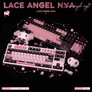 taobao-1-ai-custom FRONTIER Lace Angel Mi 224-Key PBT + PC Keycap Set