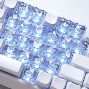 taobao-1-ai-skip-41 HEK MAO Cat-Shaped Butterfly Heart Translucent Keycaps