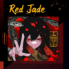 HEK AbyssGaming Red Jade Anime Tempered Glass Mouse Pad