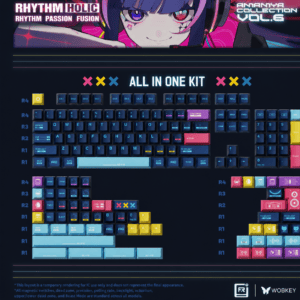 FRONTIER Rhythm Frenzy 167-Key Keycap Set