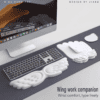 HEK Memory Foam Wrist Rest Mouse Pad and Keyboard Support