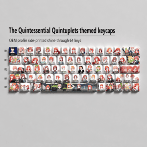 Quintuplets Side - Lit 64 - Key Set for 63 64 Layouts