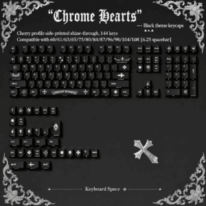 Black Chrome Hearts - Inspired 140 - Key Kit