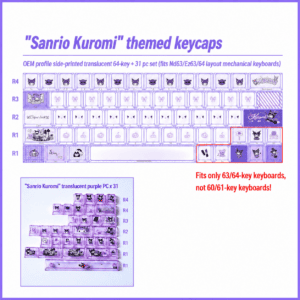 Kuromi 64 - Key Kit + 31 - Key PC Add - On