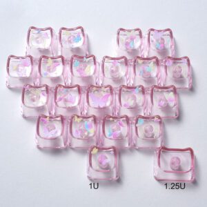 ful Butterfly Heart Pink PC 21 Keys