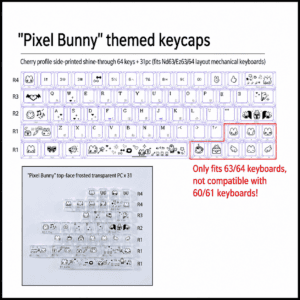 Pixel Bunny 64 - Key Kit + 31 - Key PC Add - On