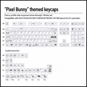 Pixel Bunny 140 - Key Kit