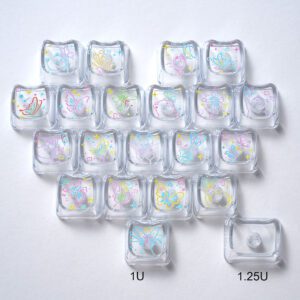 Line Butterfly Heart Clear PC 21 Keys